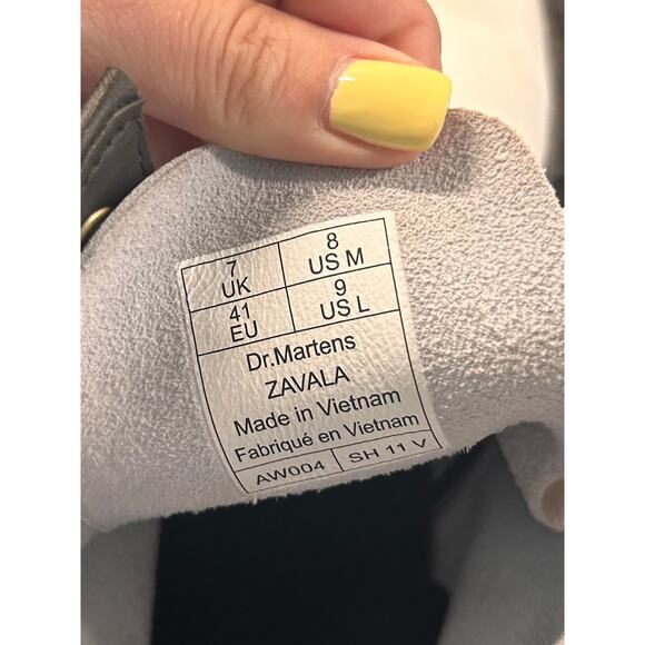 Dr. Martens Zavala Women's Leather Ankle Platform Combat‎ Boots White Size 8M - Picture 9 of 9